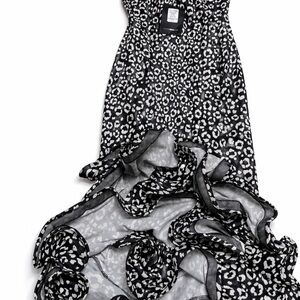 Fashion Nova Black and White Animal Print Dress